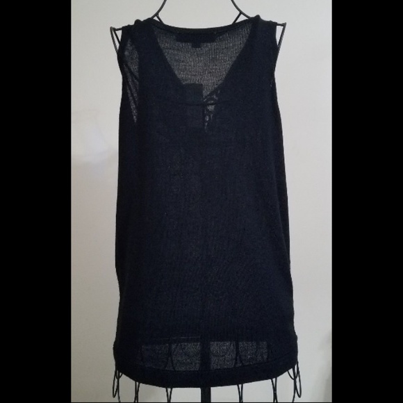 Ann Taylor Loft Black Sequin Tank Top NWT - Picture 2 of 6